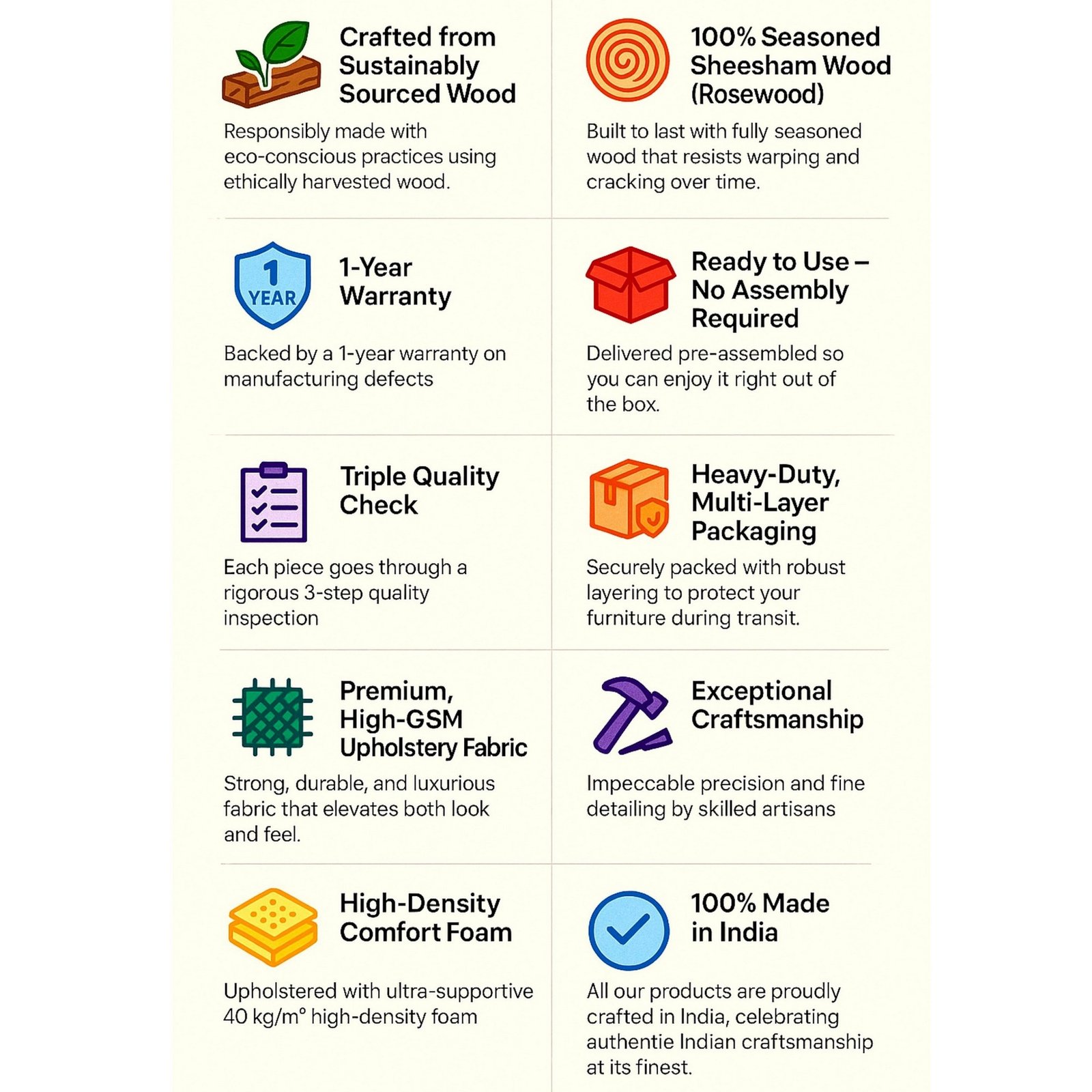 Ikiriya Osian Sheesham Wood Accent Bar Chair / Stool in Teak Finish - Image 6