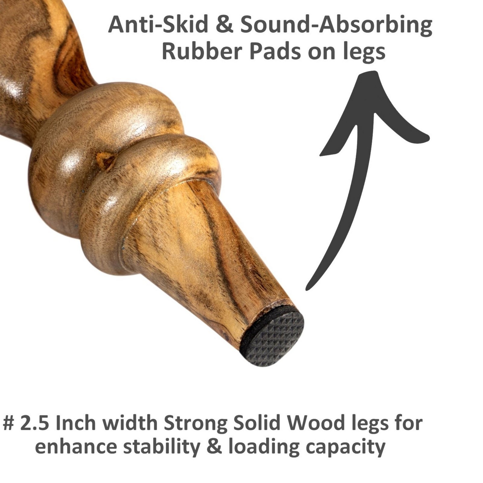 Ikiriya Hamilton Sheesham Wood Vintage 3+1+1 Seater Maachi Bench Set with 2 Stools in Black & White Rope Canning - Image 5