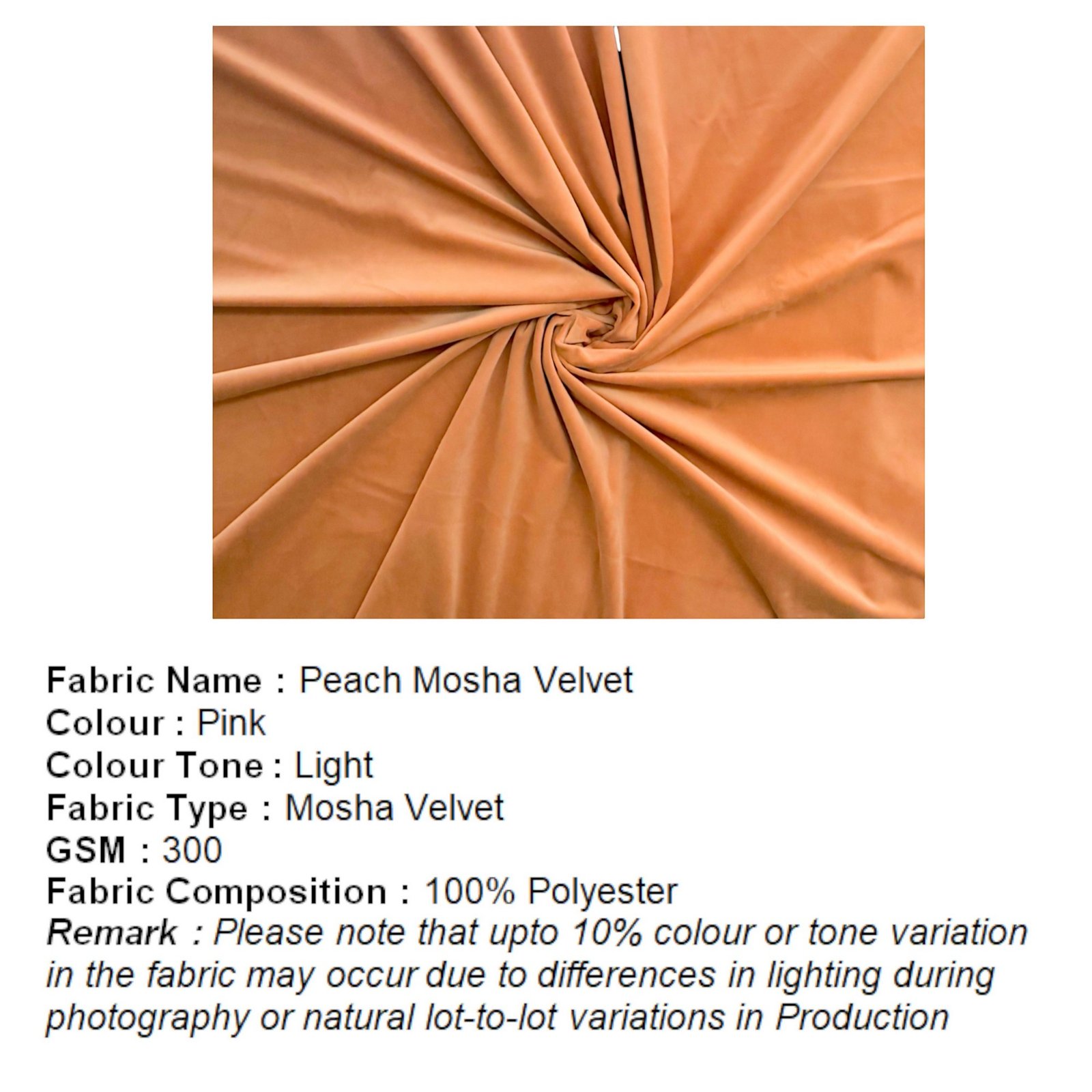 Ikiriya Zenith Sheesham Wood Accent 2 Seater Bench with Metal Legs in Peach Mosha Velvet - Image 5