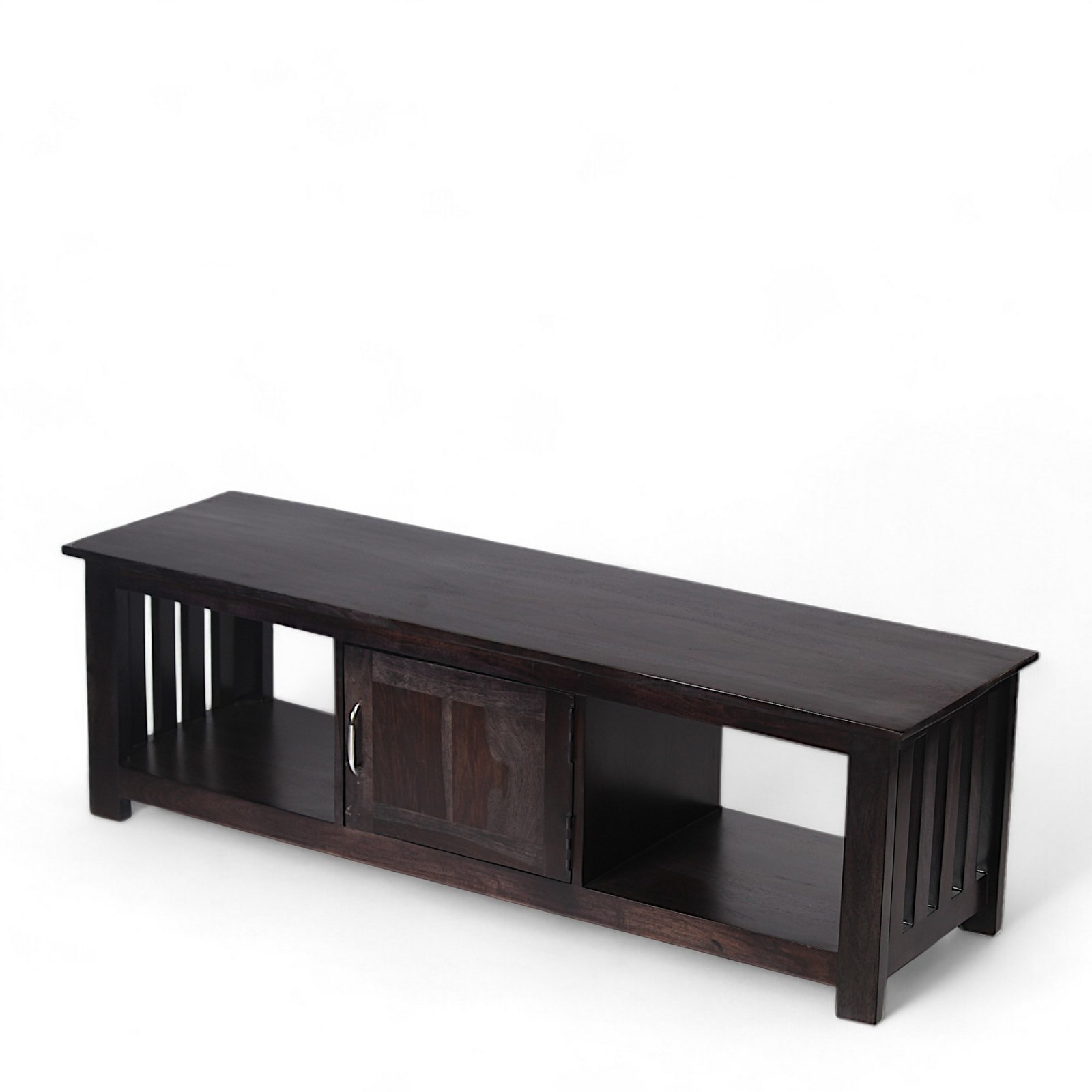 Ikiriya Elder Sheesham Wood Contemporary TV Entertainment Unit for TV upto 70 inch in Dark Mahagony Finish - Image 10