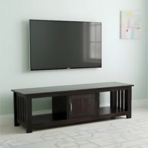 Ikiriya Elder Sheesham Wood Contemporary TV Entertainment Unit for TV upto 70 inch in Dark Mahagony Finish