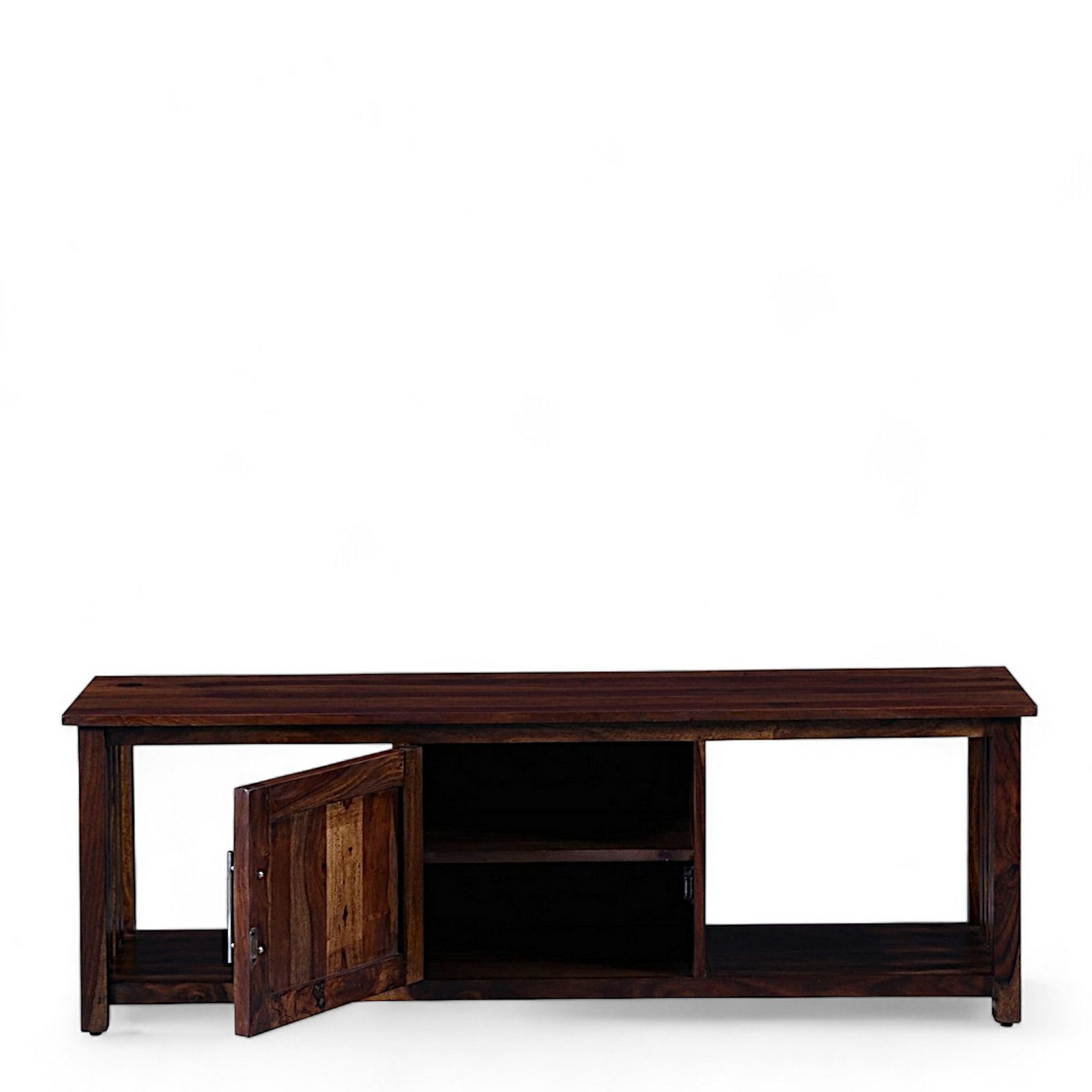 Ikiriya Elder Sheesham Wood Contemporary TV Entertainment Unit for TV upto 70 inch in Provisional Teak Finish - Image 6