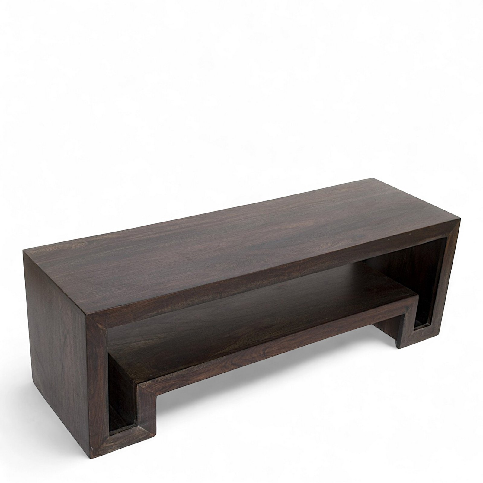 Ikiriya Elder Sheesham Wood Contemporary TV Entertainment Unit for TV upto 55 inch in Dark Mahagony Finish - Image 6