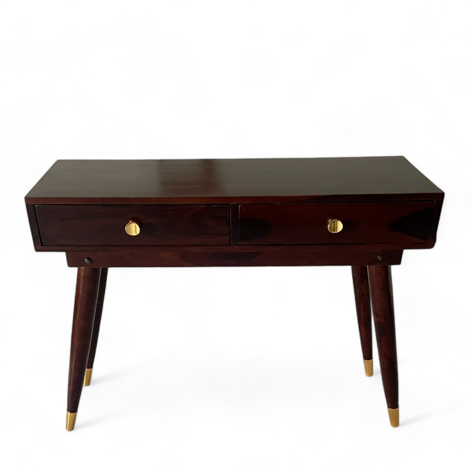 Ikiriya Vintara Sheesham Wood Contemporary Console Table in Dark Walnut Finish - Image 3