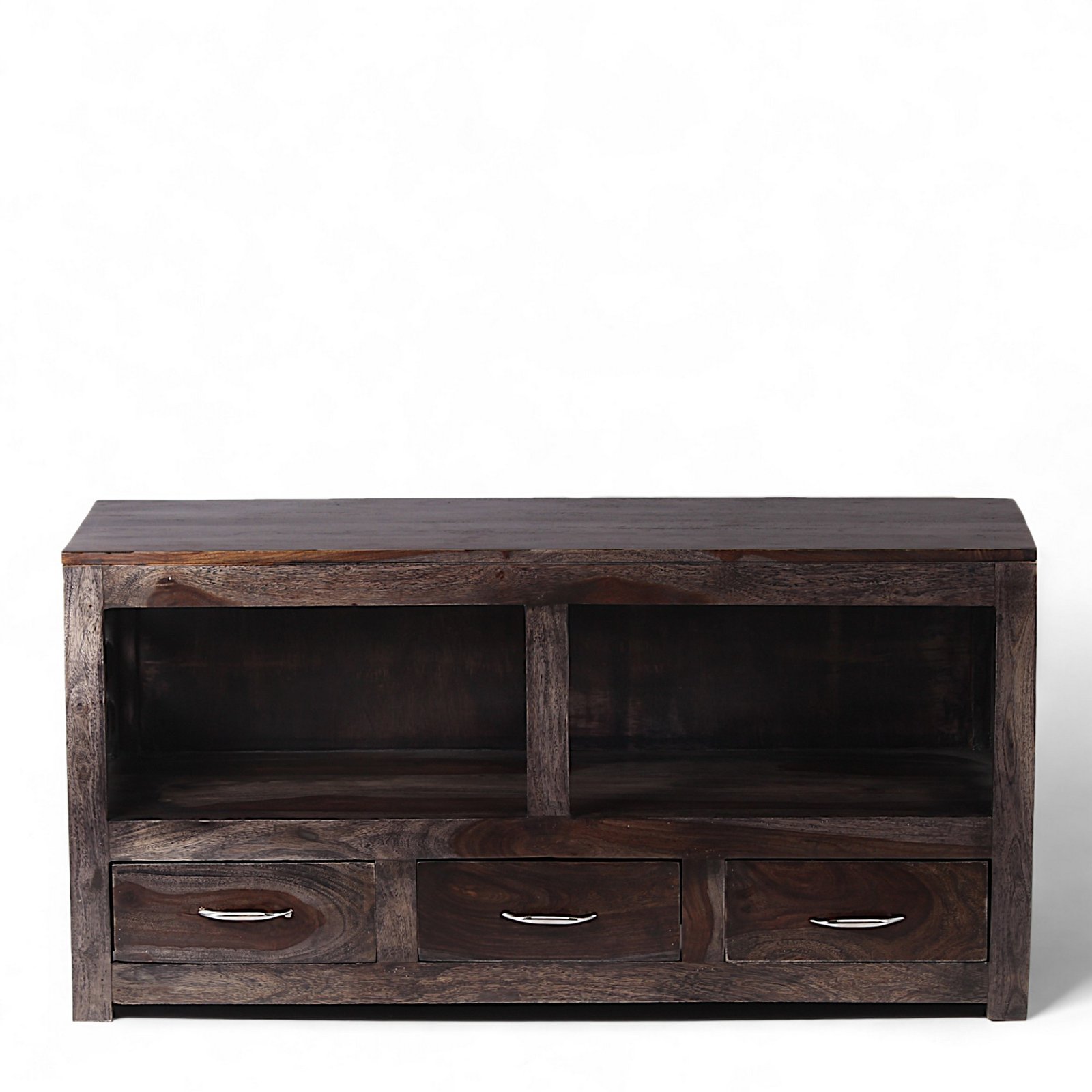 Ikiriya Allen Sheesham Wood Contemporary TV Entertainment Unit / Cabinet for TV upto 60 inch in Dark Mahagony Finish - Image 8