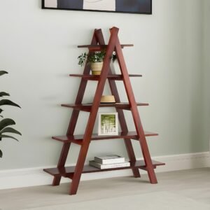 Ikiriya Kassel Sheesham Wood Accent Book Shelf / Showcases / Display Unit in Honey Finish