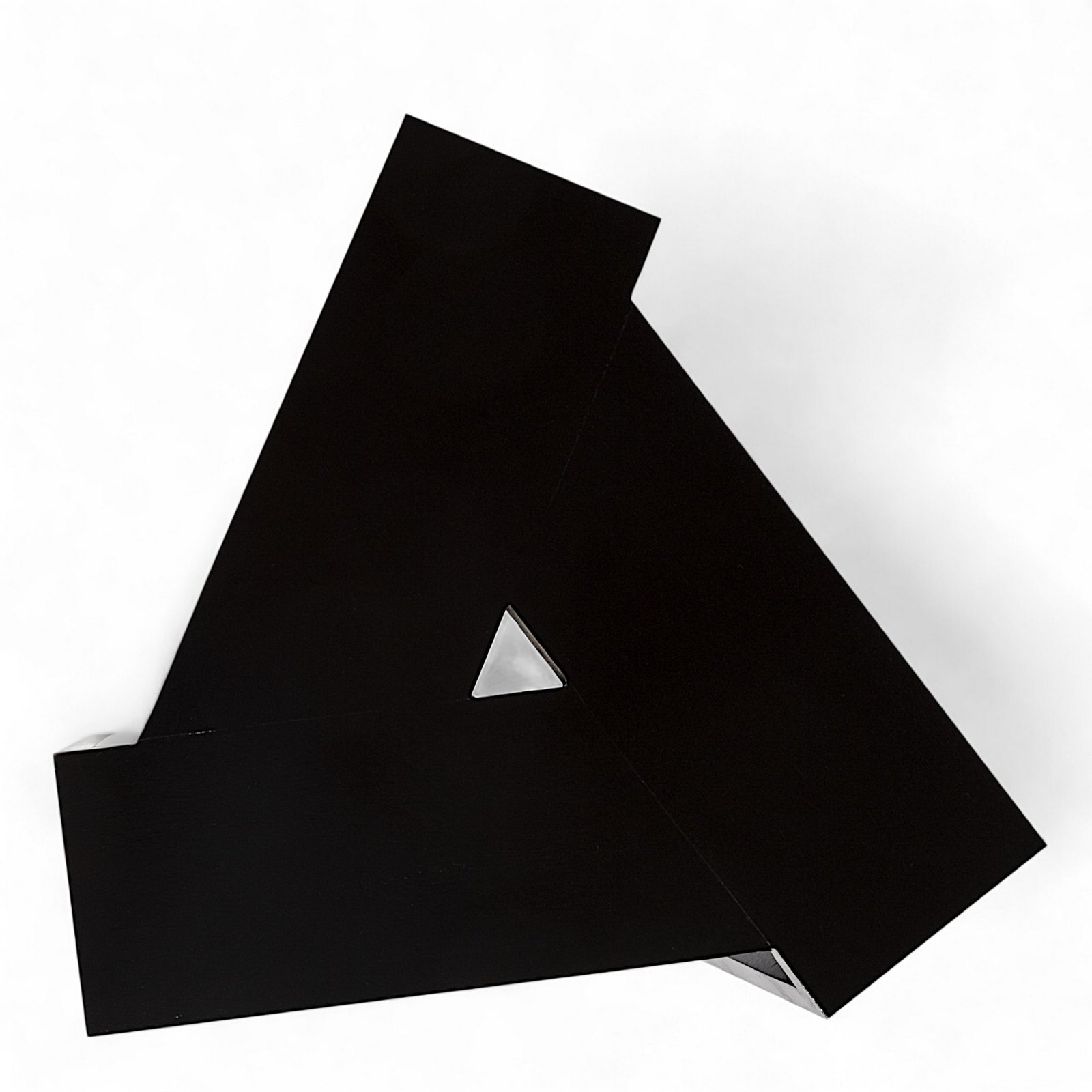 Ikiriya Avina Sheesham Wood Contemporary Triangle Sidetable / End Table in Extra Dark Mahagony Finish - Image 6