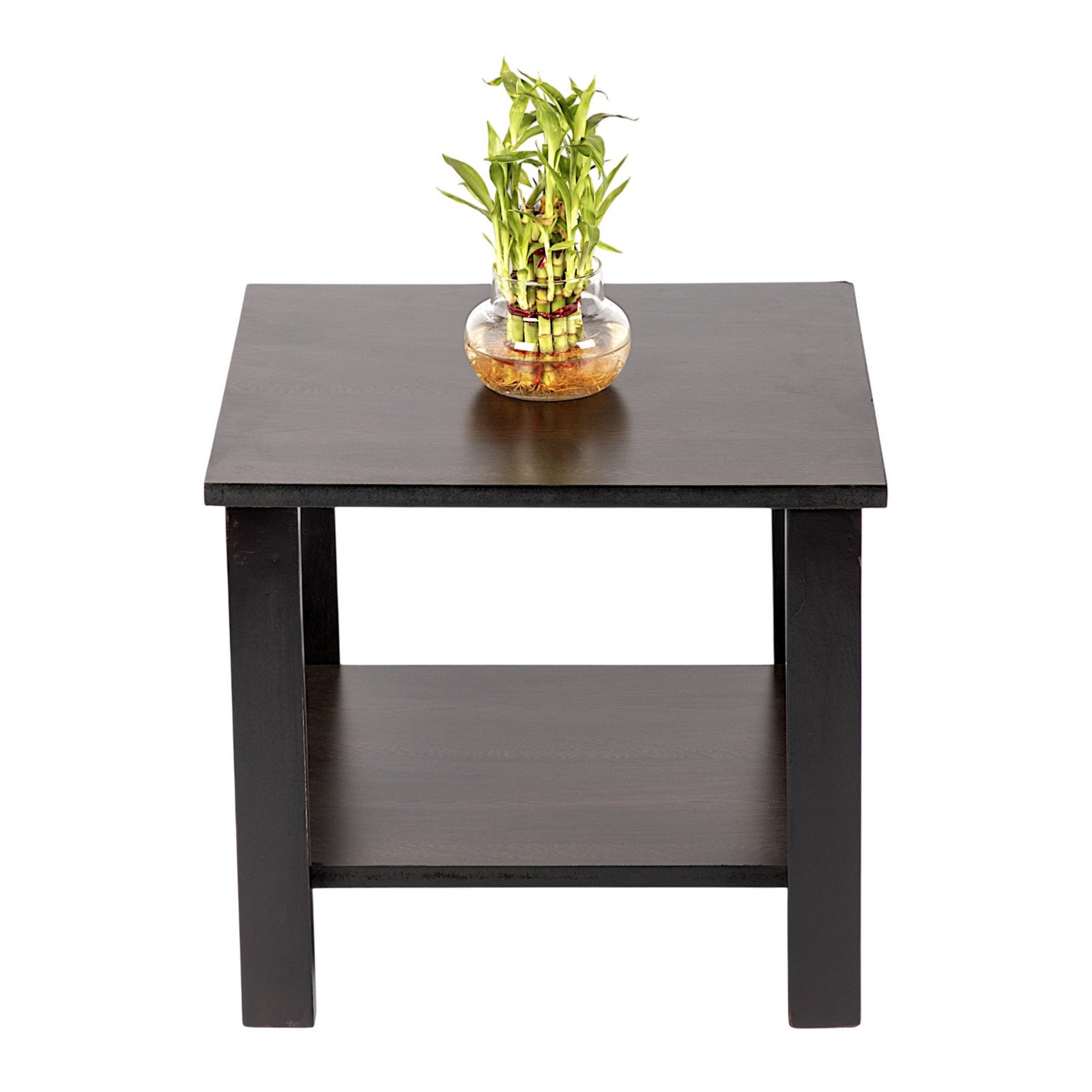 Ikiriya Camden Sheesham Wood Contemporary Square Coffee Table in Extra Dark Mahagony Finish - Image 3