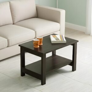 Ikiriya Camden Sheesham Wood Contemporary Rectangle Coffee Table in Extra Dark Mahagony Finish