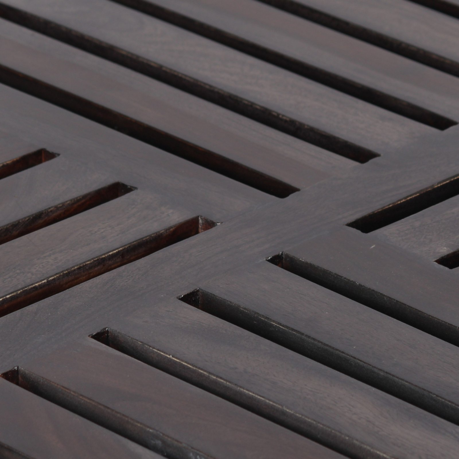 Ikiriya Palladio Sheesham Wood Accent Coffee Table Set with 4 Stools in Dark Mahagony Finish with Turquoise Sea Velvet Cushions - Image 9