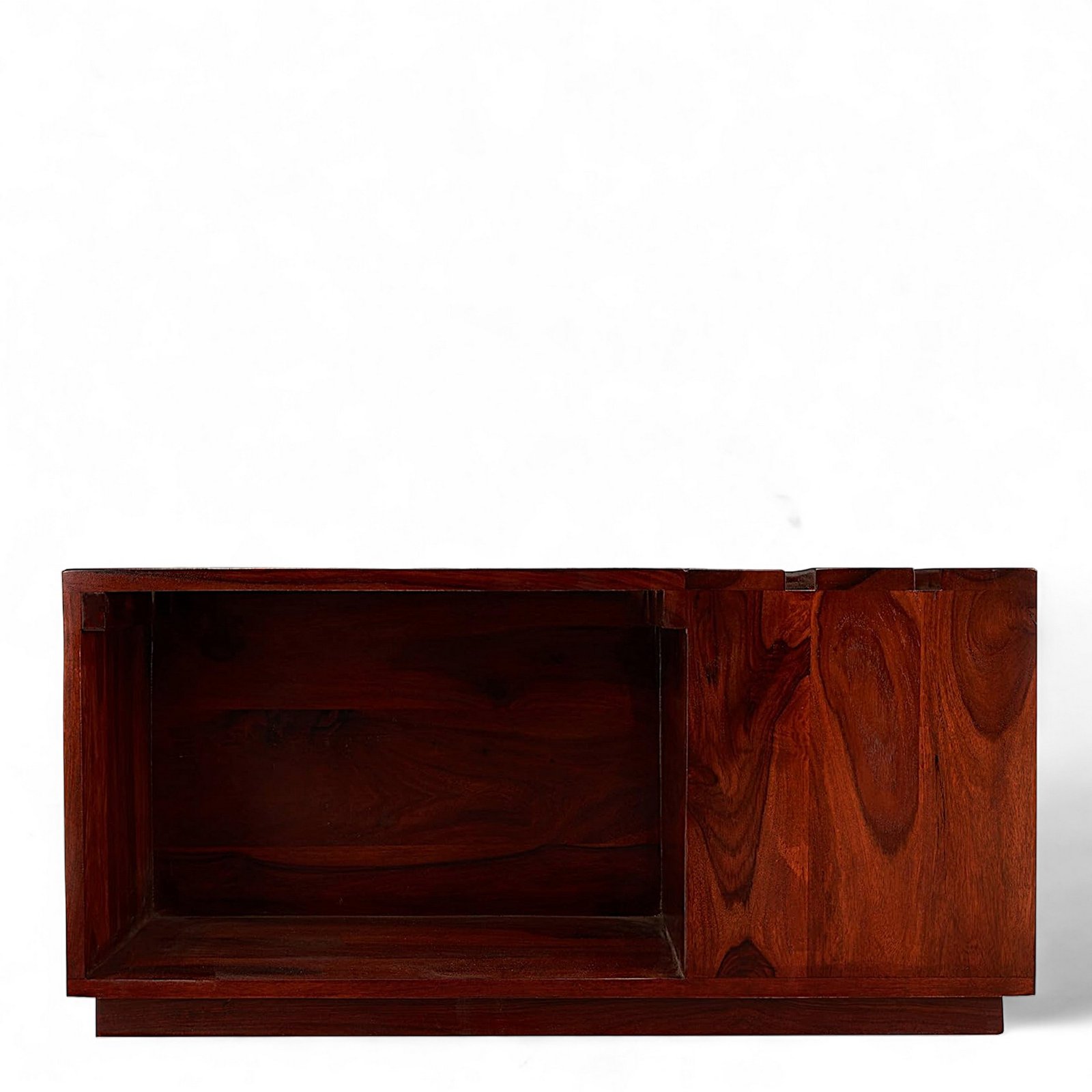 Ikiriya Milan Sheesham Wood Accent Square Coffee Table in Honey Finish - Image 4