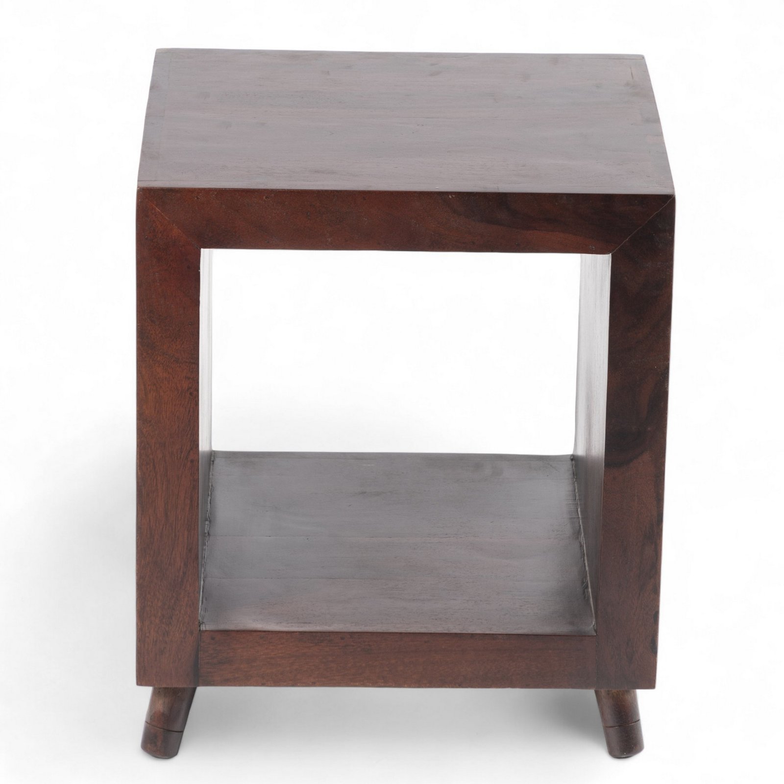 Ikiriya Berlin Sheesham Wood Contemporary Rectangle End Table/ Side Table in Dark Walnut Finish - Image 2