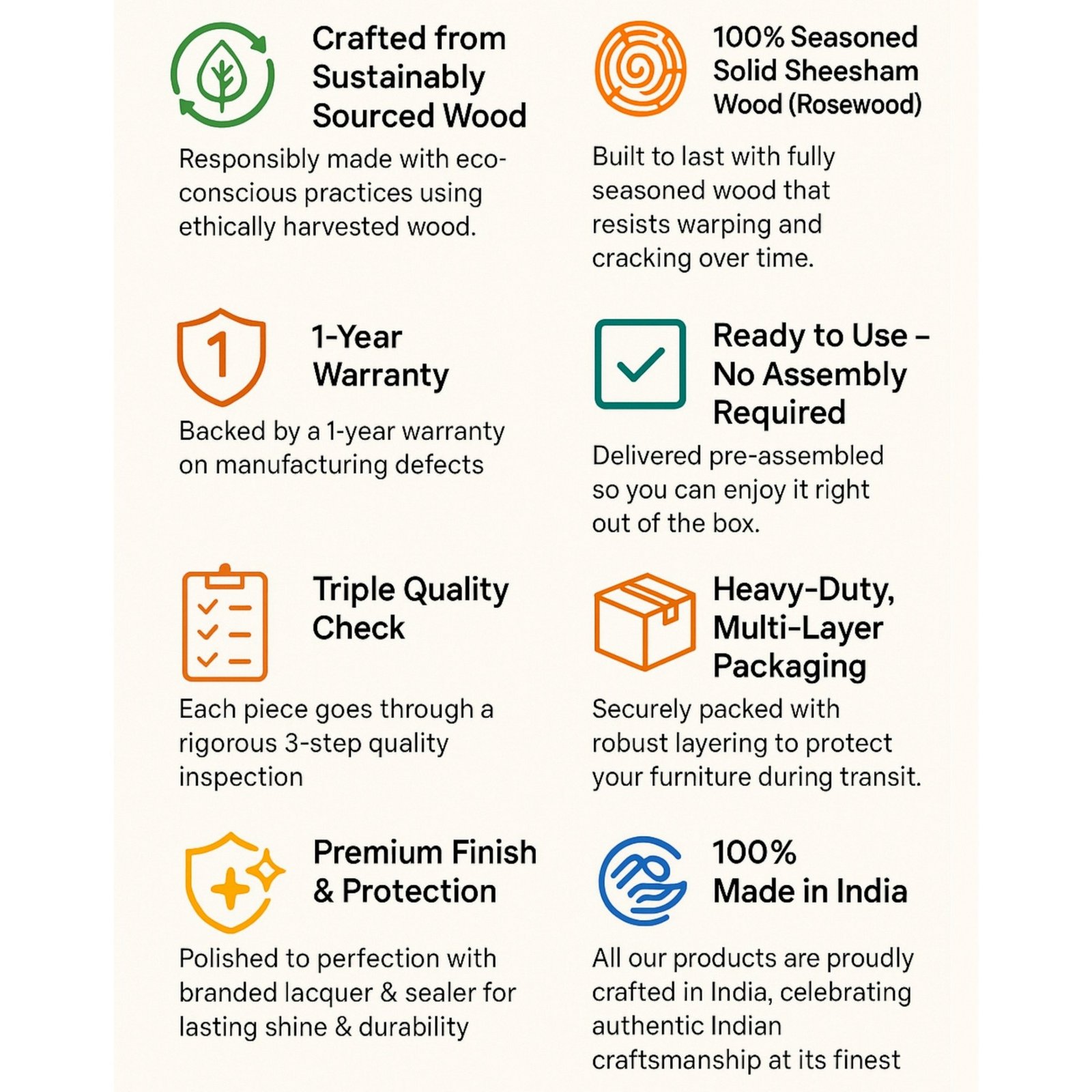 Ikiriya Berlin Sheesham Wood Contemporary Rectangle End Table/ Side Table in Dark Walnut Finish - Image 7