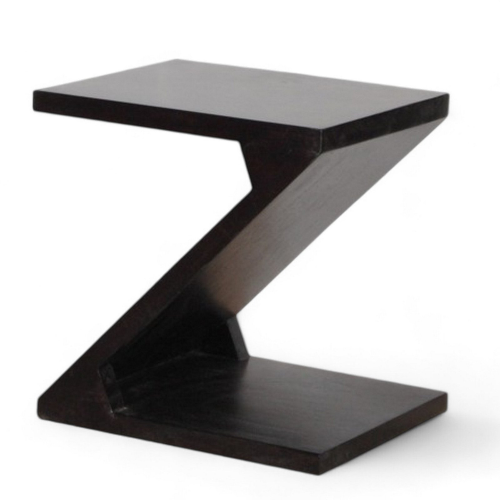 Ikiriya Berlin Sheesham Wood Contemporary Rectangle End Table/ Side Table in Extra Dark Mahagony Finish - Image 2