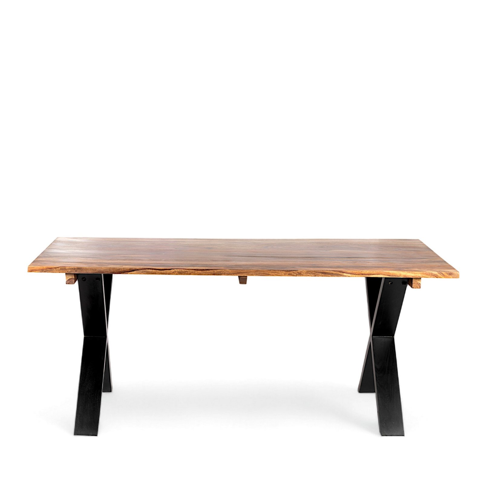 Ikiriya Rosslyn Sheesham Wood Contemporary Dining Table in Teak Finish - Image 2
