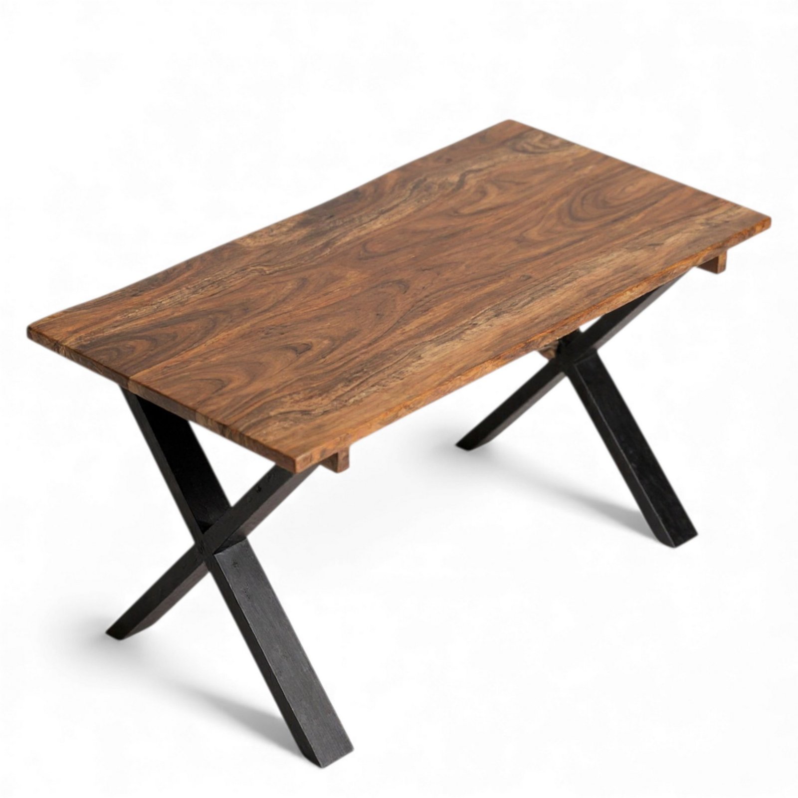 Ikiriya Rosslyn Sheesham Wood Contemporary Dining Table in Teak Finish - Image 9
