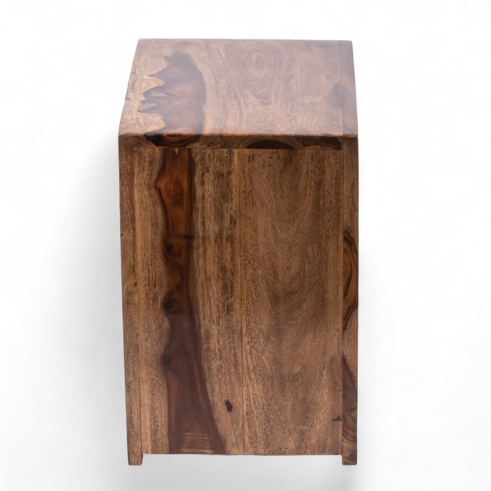 Ikiriya Oakland Sheesham Wood Contemporary Set of 3 Nesting Tables in Teak Finish - Image 10